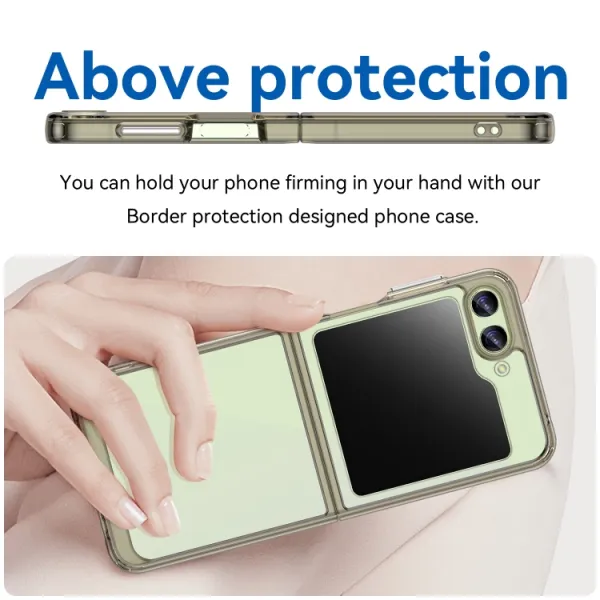 CRYSTAL Ochranný kryt pre Samsung Galaxy Flip5 5G šedý