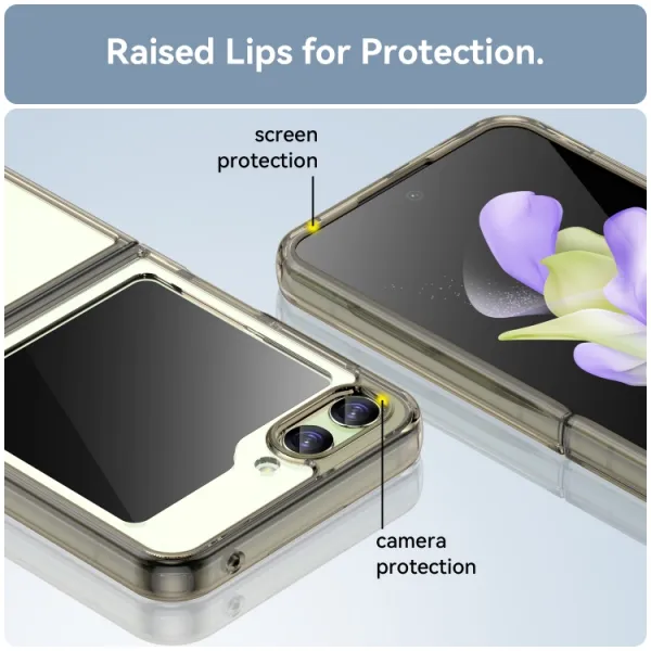 CRYSTAL Ochranný kryt pre Samsung Galaxy Flip5 5G šedý