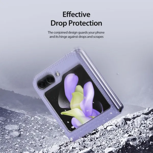 DUX BRIL Puzdro pre Samsung Galaxy Z Flip5 5G fialové