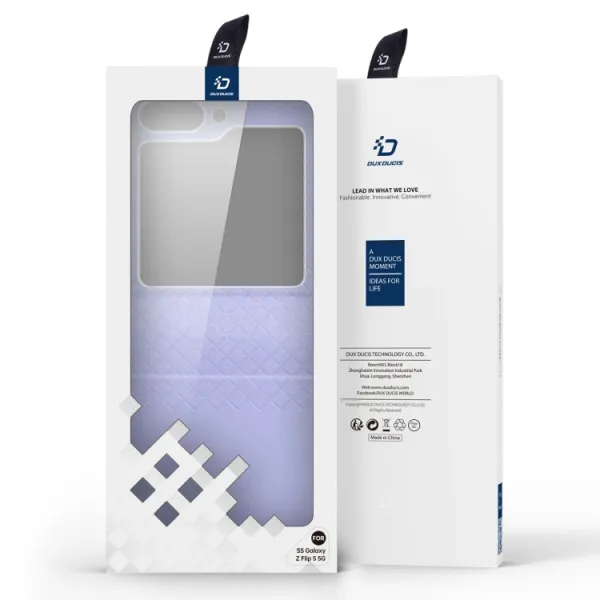 DUX BRIL Puzdro pre Samsung Galaxy Z Flip5 5G fialové