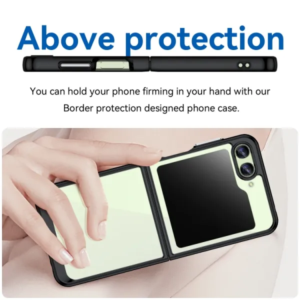 CRYSTAL Ochranný kryt pre Samsung Galaxy Flip5 5G čierny