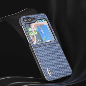 ABEEL CARBON Plastový kryt Samsung Galaxy Z Flip5 5G svetlomodrý