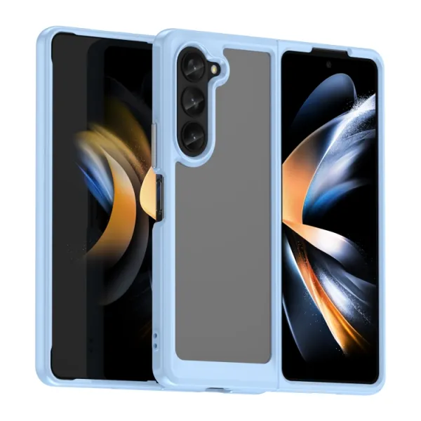 CRYSTAL Ochranný kryt pre Samsung Galaxy Fold5 5G modrý