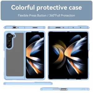 CRYSTAL Ochranný kryt pre Samsung Galaxy Fold5 5G modrý