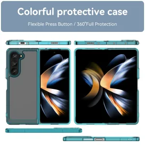 CRYSTAL Ochranný kryt pre Samsung Galaxy Fold5 5G tyrkysový