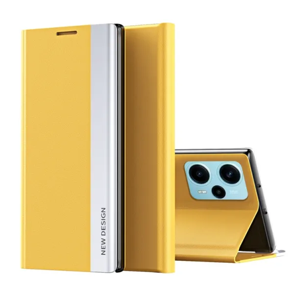 SLEEP CASE Zaklápací kryt Xiaomi Poco F5 žltý