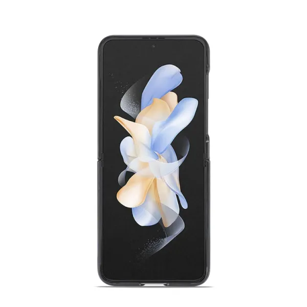 IMEEKE CARBON Zaklápacie puzdro pre Samsung Galaxy Z Flip5 5G čierne
