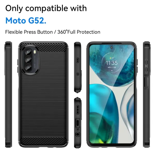 FLEXI TPU Kryt pre Motorola Moto G52 čierny