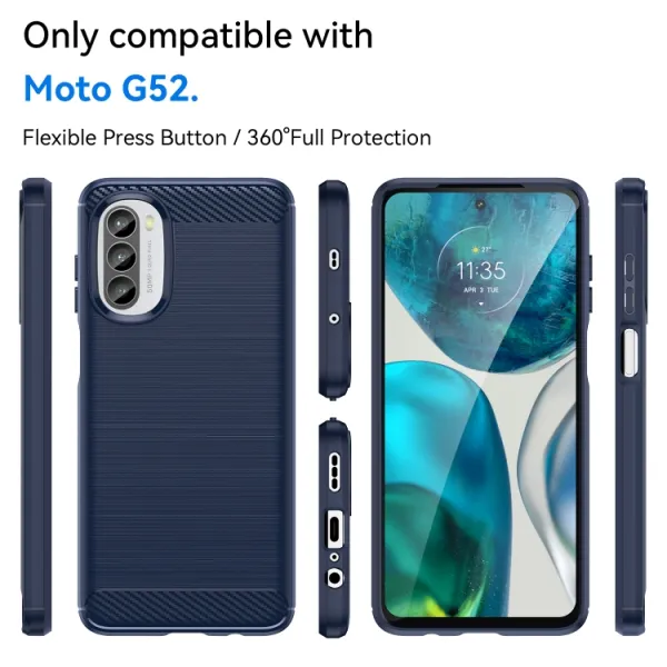 FLEXI TPU Kryt pre Motorola Moto G52 modrý