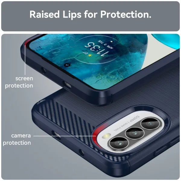 FLEXI TPU Kryt pre Motorola Moto G52 modrý