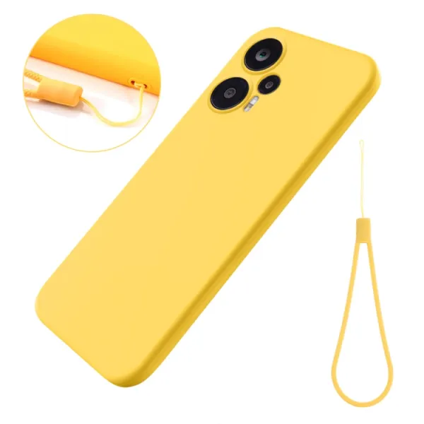 RUBBER Ochranný kryt pre Xiaomi Poco F5 žltý