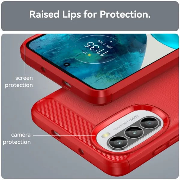FLEXI TPU Kryt pre Motorola Moto G52 červený