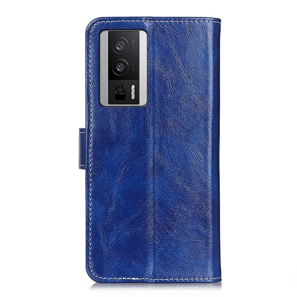 RETRO Peňaženkový obal Xiaomi Poco F5 Pro modrý
