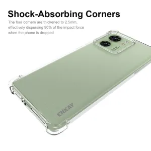 ENKAY AIRBAG Extra odolný kryt Motorola Edge 40 priehľadný