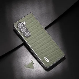 ABEEL CARBON Plastový kryt Samsung Galaxy Z Fold5 5G zelený