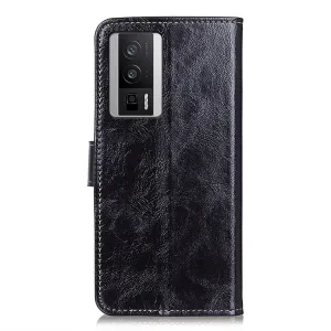 RETRO Peňaženkový obal Xiaomi Poco F5 Pro čierny