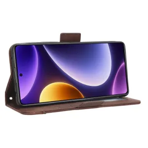 SLOT Peňaženkový obal pre Xiaomi Poco F5 Pro hnedý