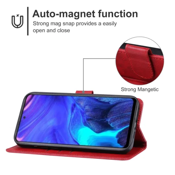 SMOOTH Peňaženkové puzdro pre Infinix Note 30 červené