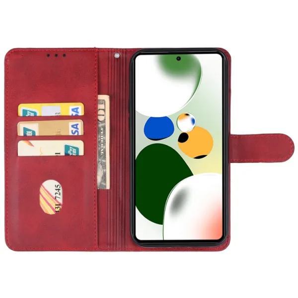 SMOOTH Peňaženkové puzdro pre Xiaomi Poco F5 červené
