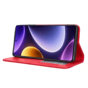 BUSINESS Peňaženkový kryt pre Xiaomi Poco F5 červený