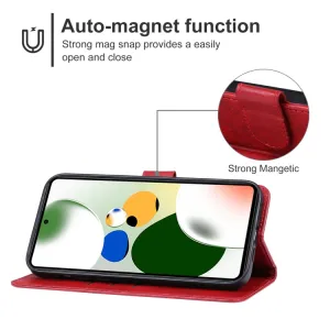 SMOOTH Peňaženkové puzdro pre Xiaomi Poco F5 červené
