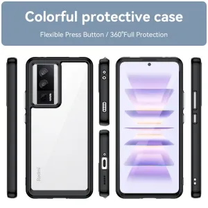 CRYSTAL Ochranný kryt pre Xiaomi Poco F5 Pro čierny
