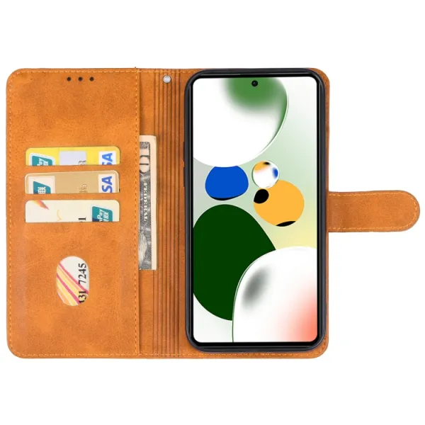 SMOOTH Peňaženkové puzdro pre Xiaomi Poco F5 hnedé