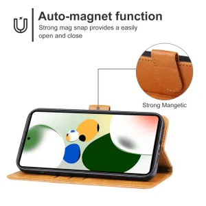 SMOOTH Peňaženkové puzdro pre Xiaomi Poco F5 hnedé