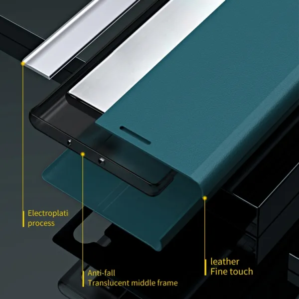 SLEEP CASE Zaklápací kryt Xiaomi Poco F5 Pro strieborný