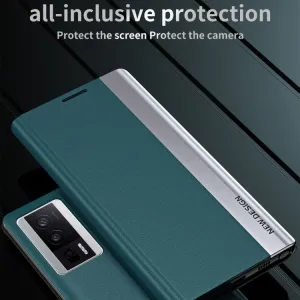 SLEEP CASE Zaklápací kryt Xiaomi Poco F5 Pro strieborný
