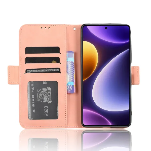 SLOT Peňaženkový obal pre Xiaomi Poco F5 Pro ružový