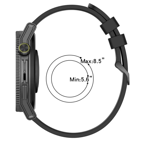 RUBBER Silikónový remienok Huawei Watch Buds / GT3 SE / GT3 Pro 46mm biely
