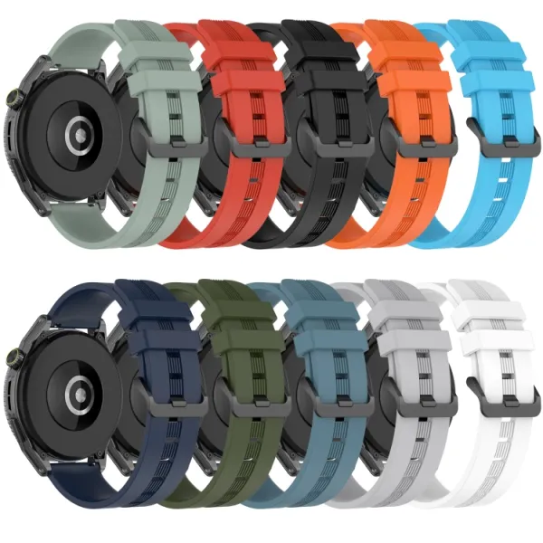 RUBBER Silikónový remienok Huawei Watch Buds / GT3 SE / GT3 Pro 46mm biely