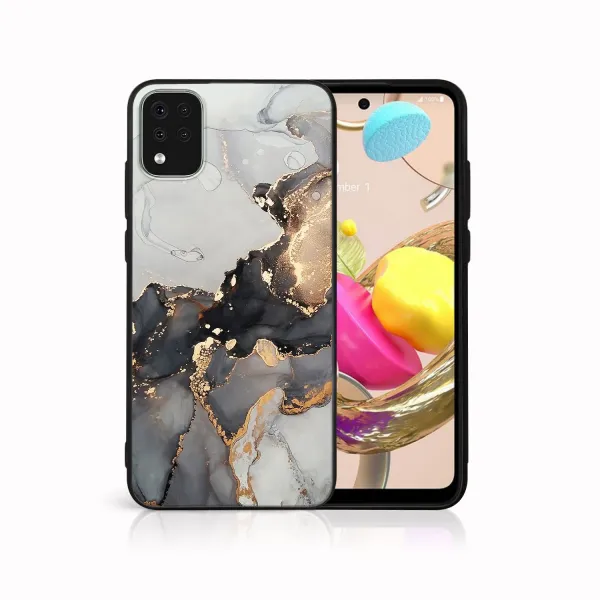 MY ART Ochranný kryt pre LG K42 GREY MARBLE (140)