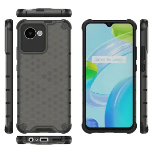 HONEYCOMB Ochranný kryt Realme C30 čierny