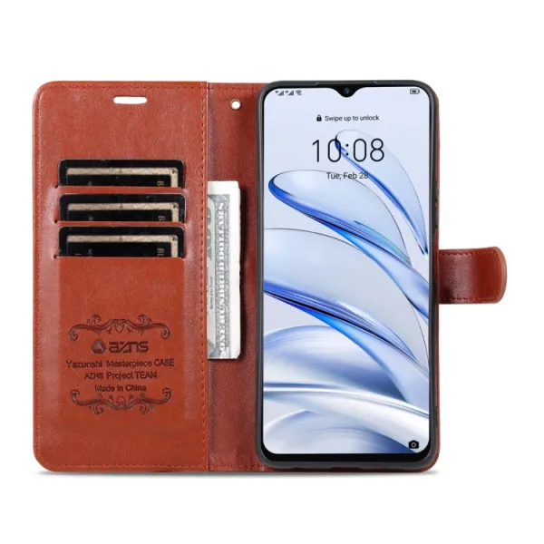 AZNS S1 Puzdro na mobil pre Honor 70 Lite 5G hnedé