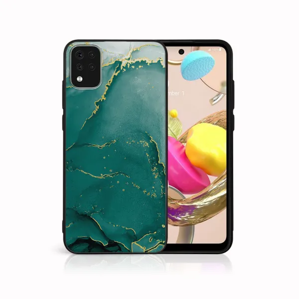 MY ART Ochranný kryt pre LG K42 GREEN MARBLE (145)