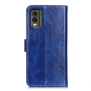 RETRO Peňaženkový obal Nokia C32 modrý