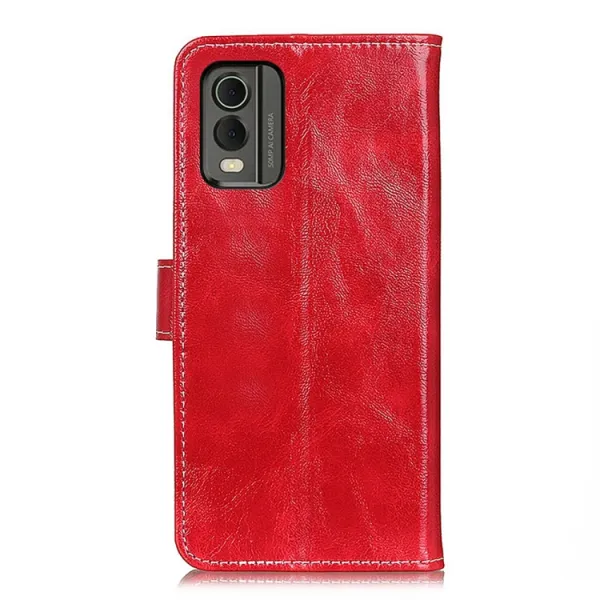 RETRO Peňaženkový obal Nokia C32 červený