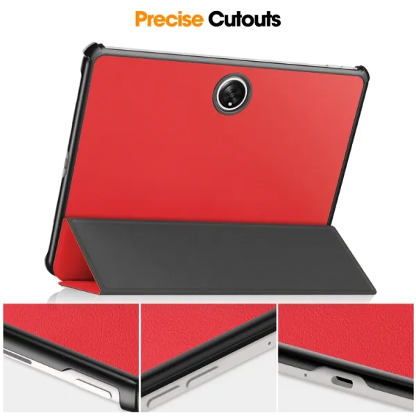 LEATHER Zaklápací obal pre OnePlus Pad červený