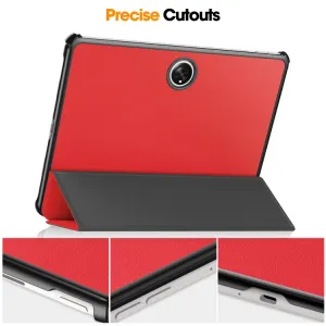 LEATHER Zaklápací obal pre OnePlus Pad červený