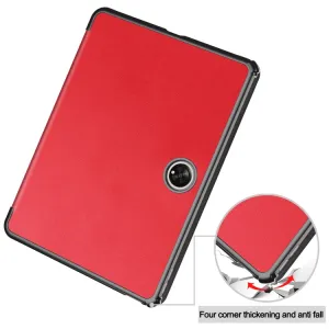 LEATHER Zaklápací obal pre OnePlus Pad červený