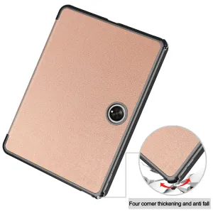 LEATHER Zaklápací obal pre OnePlus Pad ružovozlatý