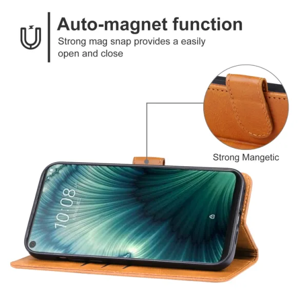 SMOOTH Peňaženkové puzdro pre HTC U23 Pro hnedé