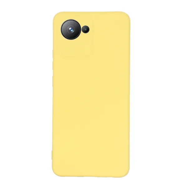 RUBBER Ochranný kryt pre Realme C30 žltý