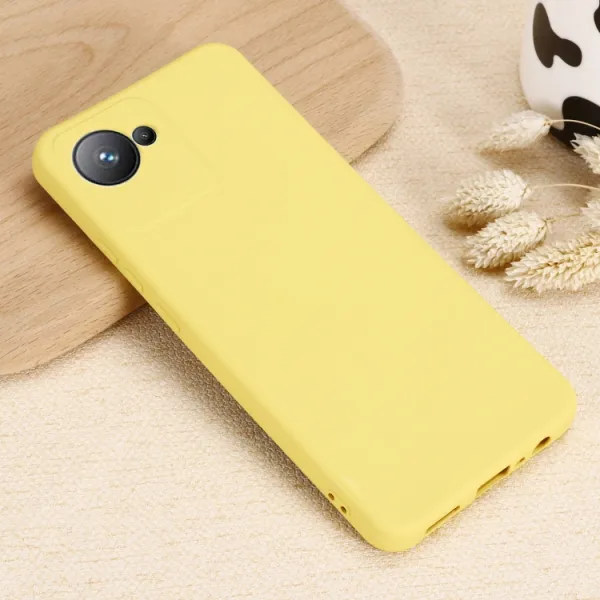 RUBBER Ochranný kryt pre Realme C30 žltý