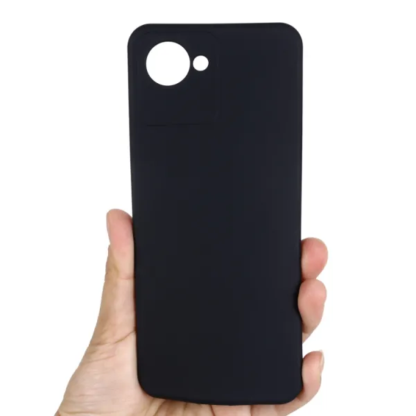 RUBBER Ochranný kryt pre Realme C30 čierny