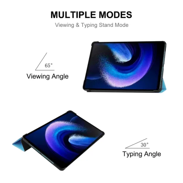 ENKAY LEATHER Zaklápací obal pre Xiaomi Pad 6 / Pad 6 Pro čierny