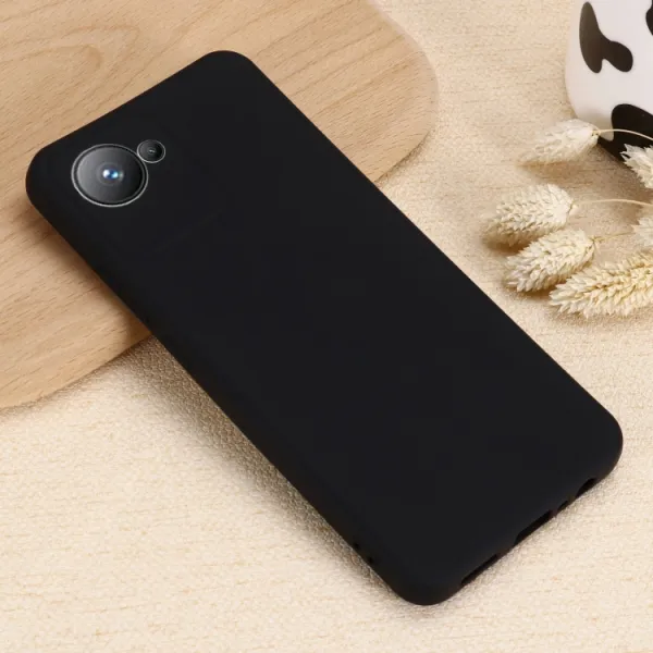 RUBBER Ochranný kryt pre Realme C30 čierny