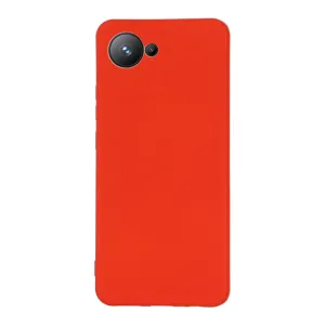 RUBBER Ochranný kryt pre Realme C30 červený